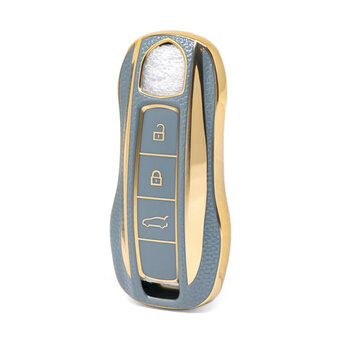 Nano High Quality Gold Leather Cover For Porsche Remote Key 3...