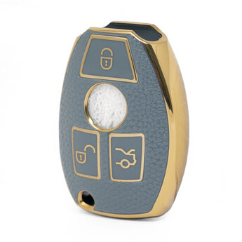 Nano High Quality Gold Leather Cover For Mercedes Benz Remote...