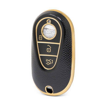 Nano High Quality Gold Leather Cover For Mercedes Benz Remote...