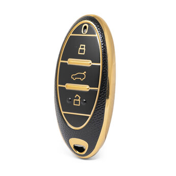 Nano High Quality Gold Leather Cover For Bestune Remote Key 3...