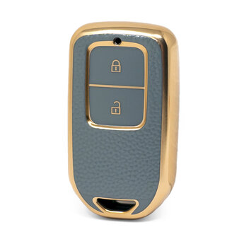 Nano High Quality Gold Leather Cover For Honda Remote Key 2 Buttons...