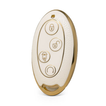 Nano High Quality Gold Leather Cover For BYD Remote Key 4 Buttons...