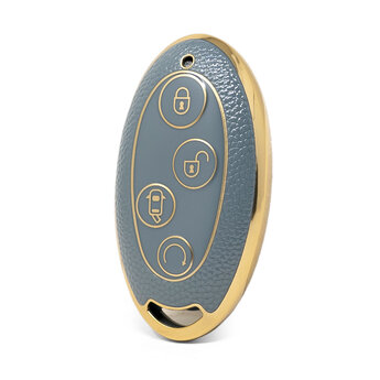 Nano High Quality Gold Leather Cover For BYD Remote Key 4 Buttons...