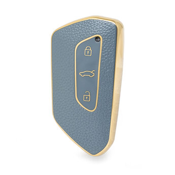 Nano High Quality Gold Leather Cover For Volkswagen Remote Key...