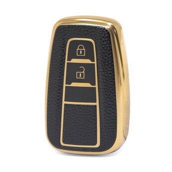 Nano High Quality Gold Leather Cover For Toyota Remote Key 2...