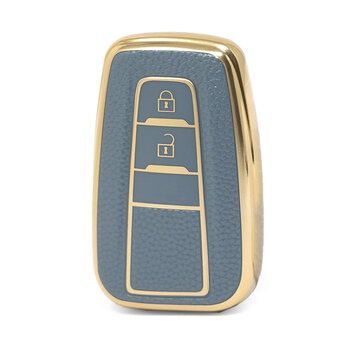 Nano High Quality Gold Leather Cover For Toyota Remote Key 2...