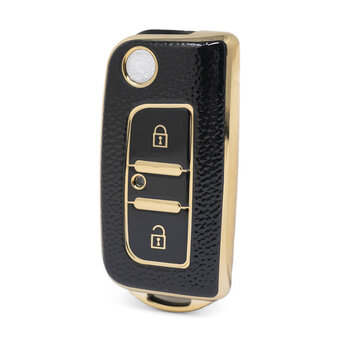 Nano High Quality Gold Leather Cover For Foton Flip Remote Key...