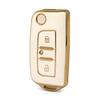Nano High Quality Gold Leather Cover For Foton Flip Remote Key...
