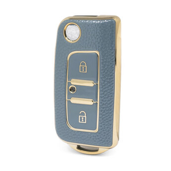 Nano High Quality Gold Leather Cover For Foton Flip Remote Key...