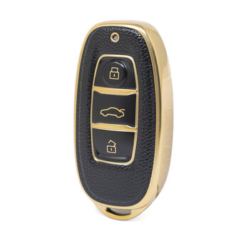 Nano High Quality Gold Leather Cover For Hongqi Remote Key 3...