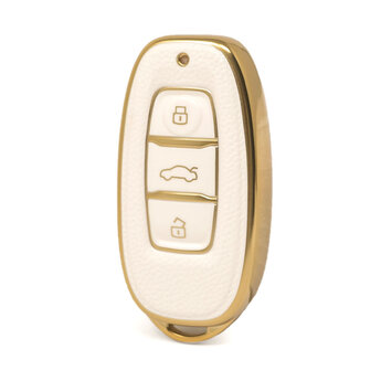 Nano High Quality Gold Leather Cover For Hongqi Remote Key 3...