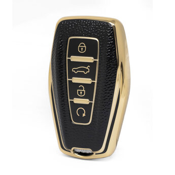 Nano High Quality Gold Leather Cover For Geely Remote Key 4 Buttons...