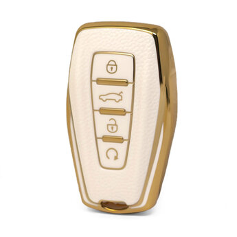 Nano High Quality Gold Leather Cover For Geely Remote Key 4 Buttons...