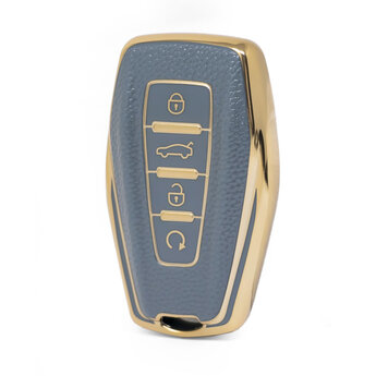 Nano High Quality Gold Leather Cover For Geely Remote Key 4 Buttons...