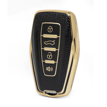 Nano High Quality Gold Leather Cover For Geely Remote Key 4 Buttons...