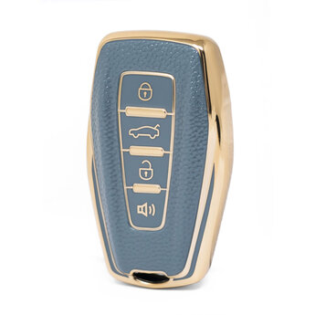 Nano High Quality Gold Leather Cover For Geely Remote Key 4 Buttons...