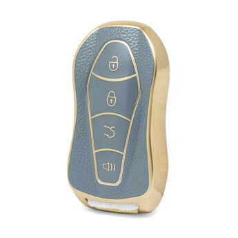 Nano High Quality Gold Leather Cover For Geely Remote Key 4 Buttons...