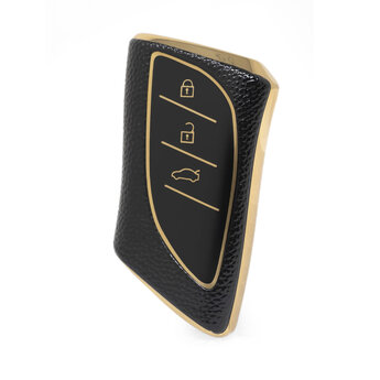 Nano High Quality Gold Leather Cover For Lexus Remote Key 3 Buttons...