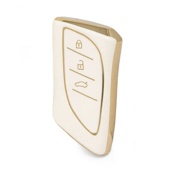 Nano High Quality Gold Leather Cover For Lexus Remote Key 3 Buttons...