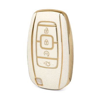Nano High Quality Gold Leather Cover For Lincoln Remote Key 4...