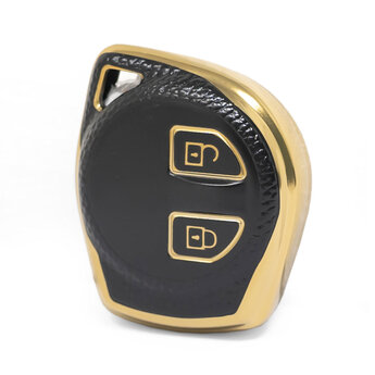 Nano High Quality Gold Leather Cover For Suzuki Remote Key 2...