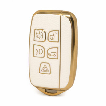 Nano High Quality Gold Leather Cover For Land Rover Remote Key...