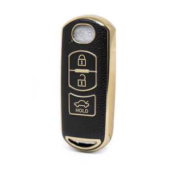 Nano High Quality Gold Leather Cover For Mazda Remote Key 3 Buttons...