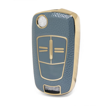 Nano High Quality Gold Leather Cover For Opel Flip Remote Key...