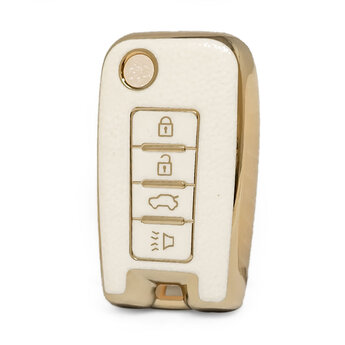 Nano High Quality Gold Leather Cover For Venucia Remote Key 4...