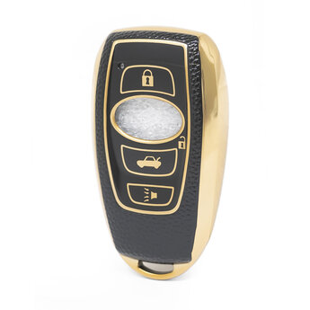 Nano High Quality Gold Leather Cover For Subaru Remote Key 3...