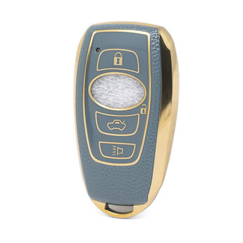 Nano High Quality Gold Leather Cover For Subaru Remote Key 3...