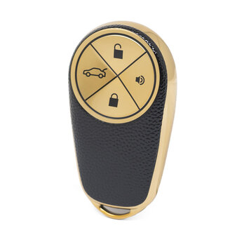 Nano High Quality Gold Leather Cover For NIO Remote Key 4 Buttons...
