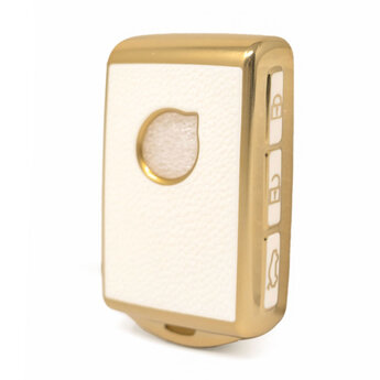 Nano High Quality Gold Leather Cover For Volvo Remote Key 4 Buttons...