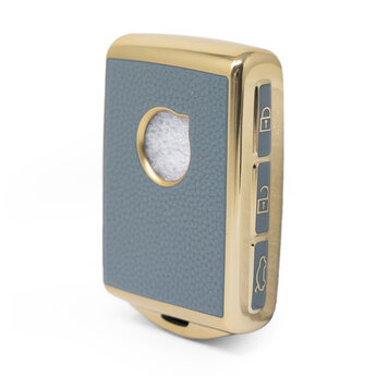 Nano High Quality Gold Leather Cover For Volvo Remote Key 4 Buttons...