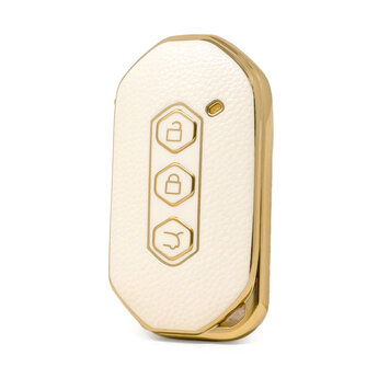 Nano High Quality Gold Leather Cover For Wuling Remote Key 3...