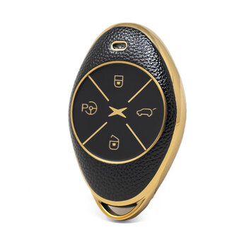 Nano High Quality Gold Leather Cover For Xpeng Remote Key 4 Buttons...