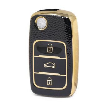 Nano High Quality Gold Leather Cover For Changan Flip Remote...
