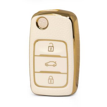 Nano High Quality Gold Leather Cover For Changan Flip Remote...