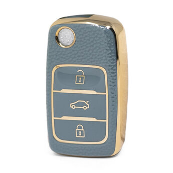 Nano High Quality Gold Leather Cover For Changan Flip Remote...