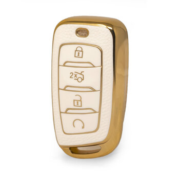 Nano High Quality Gold Leather Cover For Changan Remote Key 4...