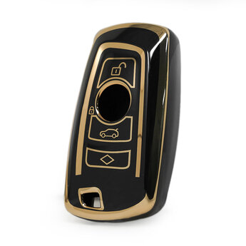 Nano High Quality Cover For BMW CAS4 Remote Key 3 Buttons Black...