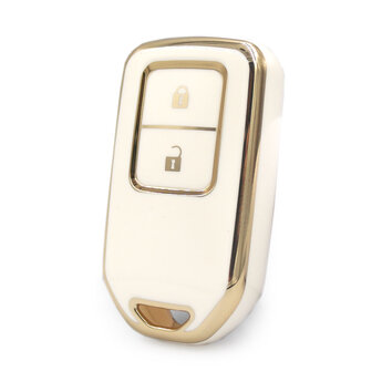 Nano  High Quality Cover For Honda Remote Key 2 Buttons White...