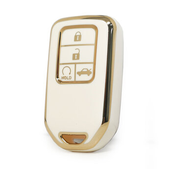 Nano High Quality Cover For Honda Remote Key 4 Buttons White...