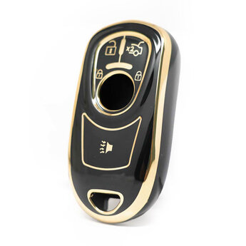 Nano High Quality Cover For Buick Remote Key 3+1 Buttons Black...