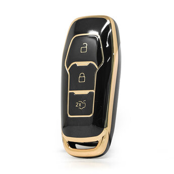 Nano  High Quality Cover For Ford Edge Remote Key 3 Buttons Black...