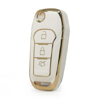 Nano High Quality Cover For Ford Fusion Flip Remote Key 3 Buttons...