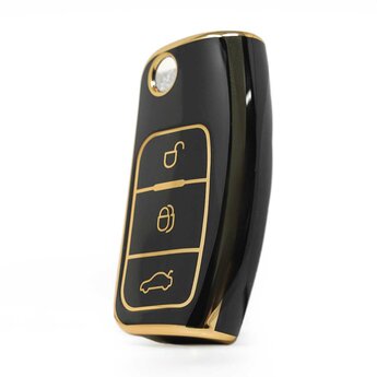 Nano High Quality Cover For Ford Focus Flip Remote Key 3 Buttons...