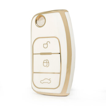 Nano High Quality Cover For Ford Focus Flip Remote Key 3 Buttons...