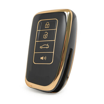 Nano High Quality Cover For Lexus Remote Key 3+1 Buttons Black...