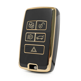Nano High Quality Cover For Land Rover Remote Key 5 Buttons Black...